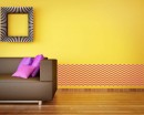 Chevron Stripe (obtuse angle) Wall Pattern  Decals